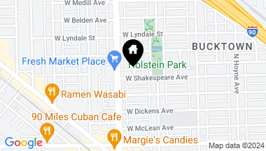 Map of 2338 W Shakespeare Avenue, Chicago IL, 60647