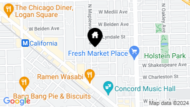 Map of 2175 N Maplewood Avenue, Chicago IL, 60647
