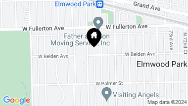 Map of 7545 W BELDEN Avenue Unit: 7, Elmwood Park IL, 60707