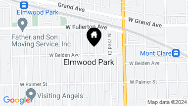 Map of 2306 N 73rd Avenue, Elmwood Park IL, 60707