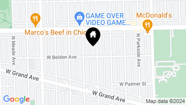Map of 2306 N Menard Avenue, Chicago IL, 60639