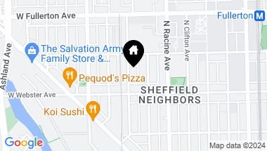 Map of 2225 N Lakewood Avenue, Chicago IL, 60614