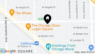 Map of 2654 W Medill Avenue Unit: 104, Chicago IL, 60647
