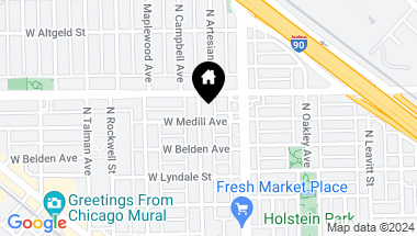 Map of 2331 N Campbell Avenue, Chicago IL, 60647