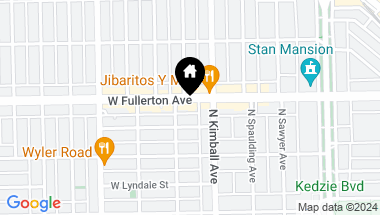 Map of 3423 W Fullerton Avenue, Chicago IL, 60647