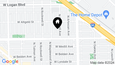 Map of 2418 N CAMPBELL Avenue, Chicago IL, 60647