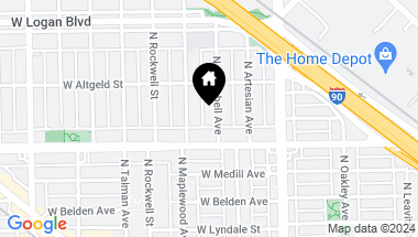 Map of 2424 N Campbell Avenue, Chicago IL, 60647