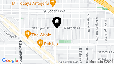 Map of 2447 N California Avenue, Chicago IL, 60647