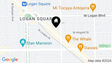 Map of 2487 N Milwaukee Avenue Unit: 2A, Chicago IL, 60647