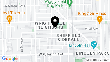 Map of 1047 W LILL Avenue, Chicago IL, 60614
