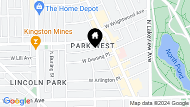 Map of 538 W Deming Place, Chicago IL, 60614