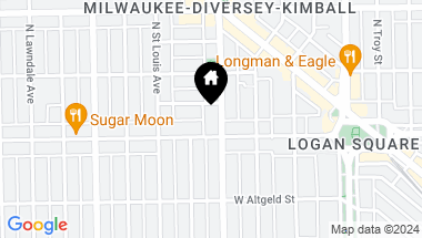 Map of 2616 N Kimball Avenue, Chicago IL, 60647