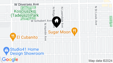 Map of 2619-21 N Ridgeway Street, Chicago IL, 60647