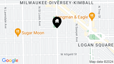 Map of 2610 N Kimball Avenue, Chicago IL, 60647