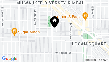 Map of 2619 N Kimball Avenue, Chicago IL, 60647