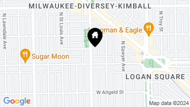 Map of 2623 N Kimball Avenue, Chicago IL, 60647