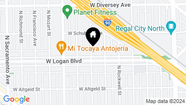 Map of 2656 W Logan Boulevard, Chicago IL, 60647