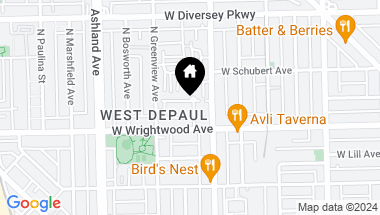 Map of 1414 W Wrightwood Avenue Unit: N, Chicago IL, 60614