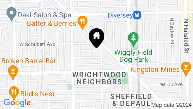 Map of 2636 N Seminary Avenue, Chicago IL, 60614