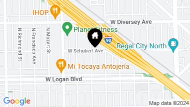 Map of 2647 N Washtenaw Avenue, Chicago IL, 60647