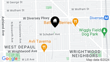 Map of 1252 W SCHUBERT Avenue, Chicago IL, 60614