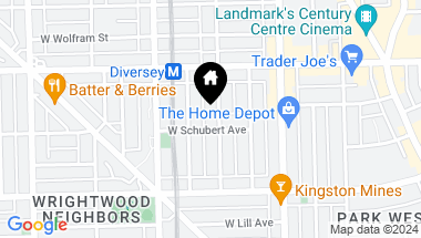 Map of 2706 N Mildred Avenue, Chicago IL, 60614