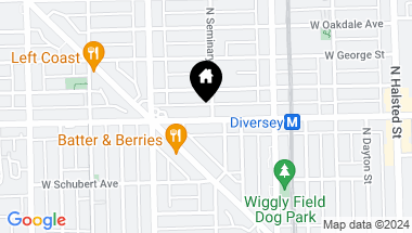 Map of 2800 N Seminary Avenue, Chicago IL, 60657