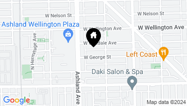 Map of 1524 W George Street, Chicago IL, 60657