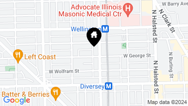 Map of 1010 W GEORGE Street, Chicago IL, 60657