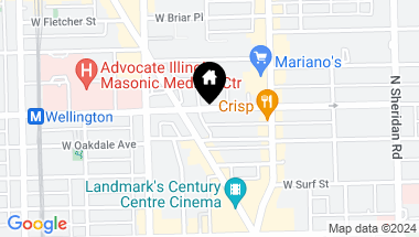 Map of 663 W Wellington Avenue Unit: 5, Chicago IL, 60657