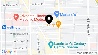 Map of 643 W WELLINGTON Avenue Unit: 4, Chicago IL, 60657
