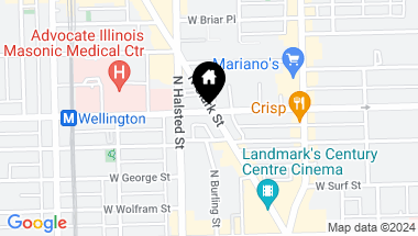 Map of 735 W Wellington Avenue Unit: 3, Chicago IL, 60657