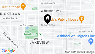 Map of 1921 W Barry Avenue, Chicago IL, 60657