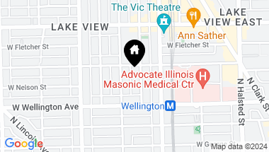 Map of 3042 N KENMORE Avenue Unit: 3S, Chicago IL, 60657