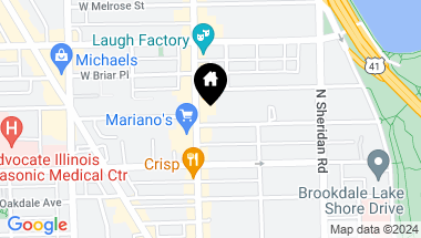 Map of 3109 N broadway Street, Chicago IL, 60657
