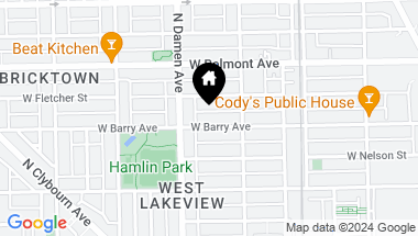 Map of 1930 W Barry Avenue, Chicago IL, 60657