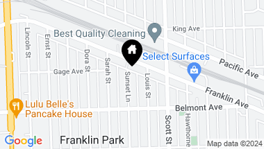 Map of 3237 Sunset Lane, Franklin Park IL, 60131