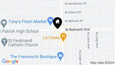 Map of 5613 W Belmont Avenue, Chicago IL, 60634