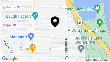 Map of 441 W BRIAR Place, Chicago IL, 60657