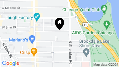 Map of 433 W Briar Place Unit: 11C, Chicago IL, 60657