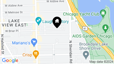 Map of 450 W Briar Place Unit: 7F, Chicago IL, 60657