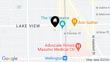 Map of 3137 N KENMORE Avenue Unit: 1, Chicago IL, 60657