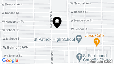 Map of 6037 W School Street, Chicago IL, 60634