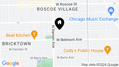 Map of 1937 W Melrose Street, Chicago IL, 60657