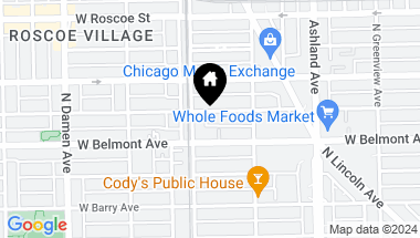 Map of 1743 W Melrose Street, Chicago IL, 60657