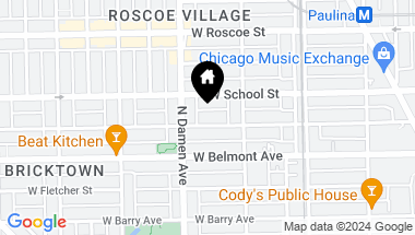 Map of 1934 W Melrose Street, Chicago IL, 60657