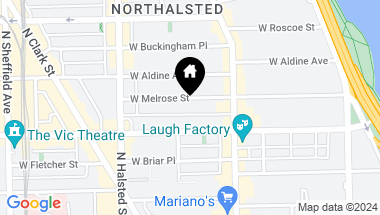 Map of 647 W Melrose Street Unit: 3, Chicago IL, 60657