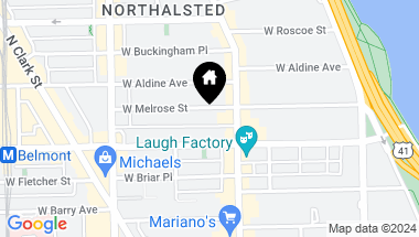 Map of 627 W Melrose Street, Chicago IL, 60657