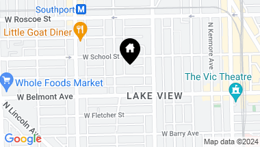 Map of 1236 W Melrose Street, Chicago IL, 60657