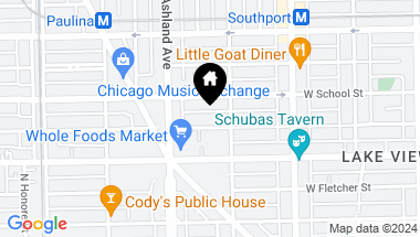 Map of 1518 W Melrose Street, Chicago IL, 60657